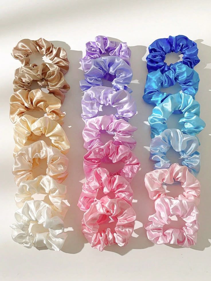 20pcs women's fashionable solid color hair scrunchies set for casual and commutei discovered amazing products on shein com, come check them out!